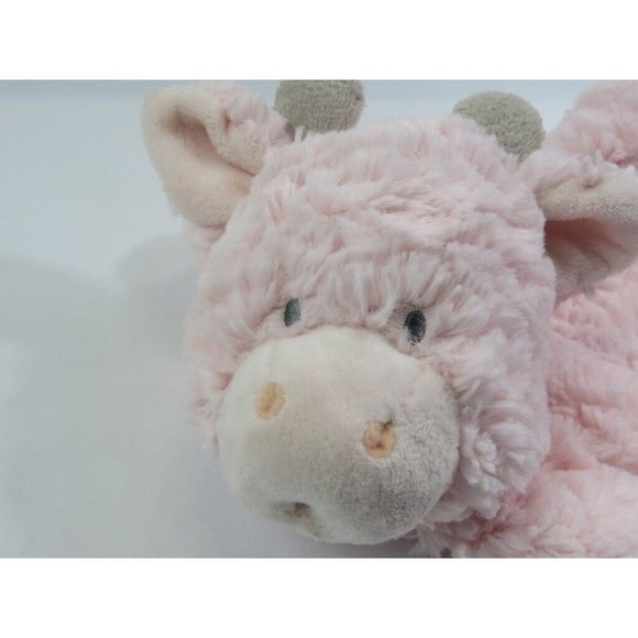 Demdaco Gracie Giraffe Rattle Blankie Plush Lovey Baby Security Blanket Cozies - Picture 4 of 9